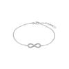 Women's Silver Infinity Sign Bracelet with Stones - Lotus - Senora Trendy - LP1253-2/3