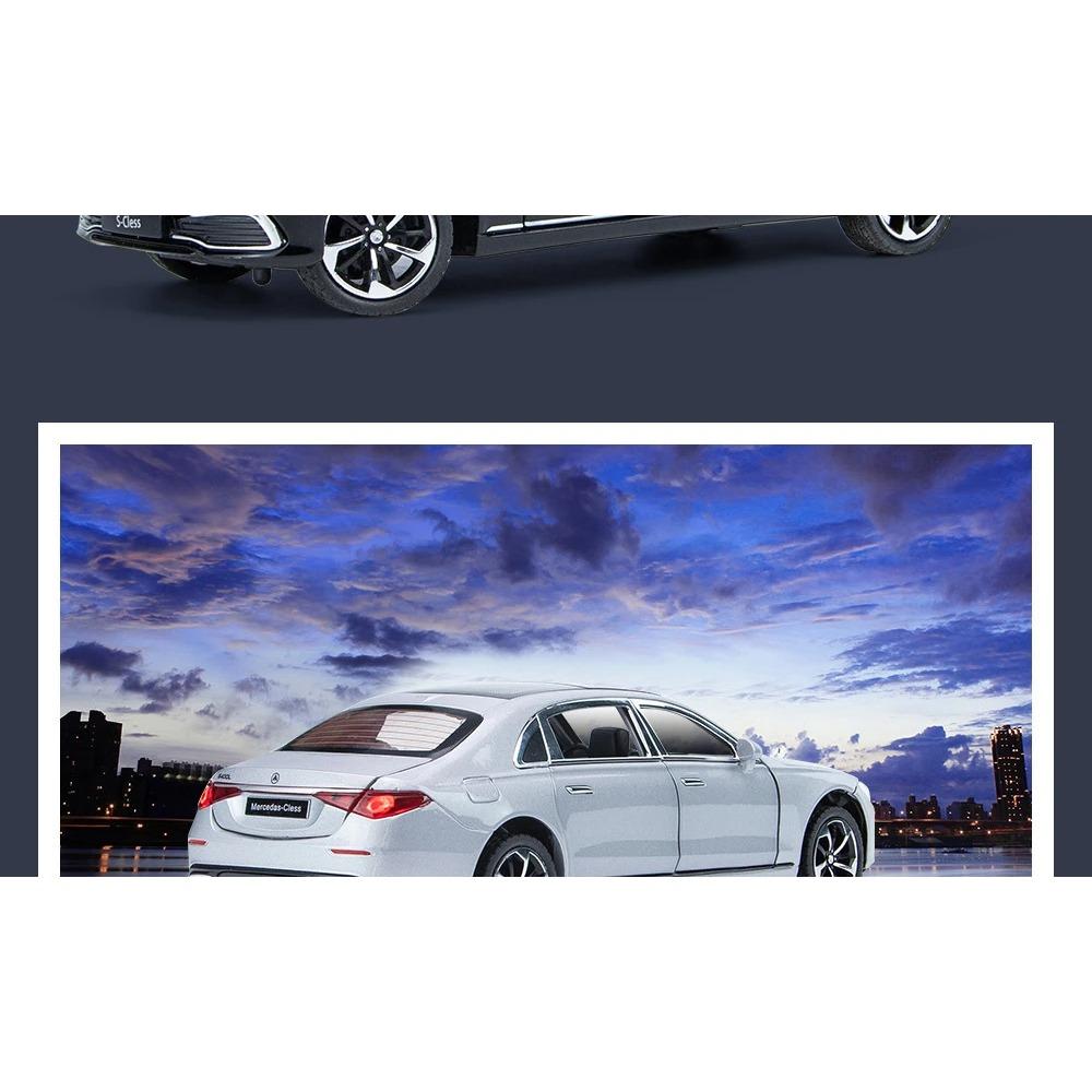 1/24 BENZ S400 S-Class Alloy Car Diecasts & Toy Vehicles Car Model Sound and Light Pull Back Car Toys Gifts