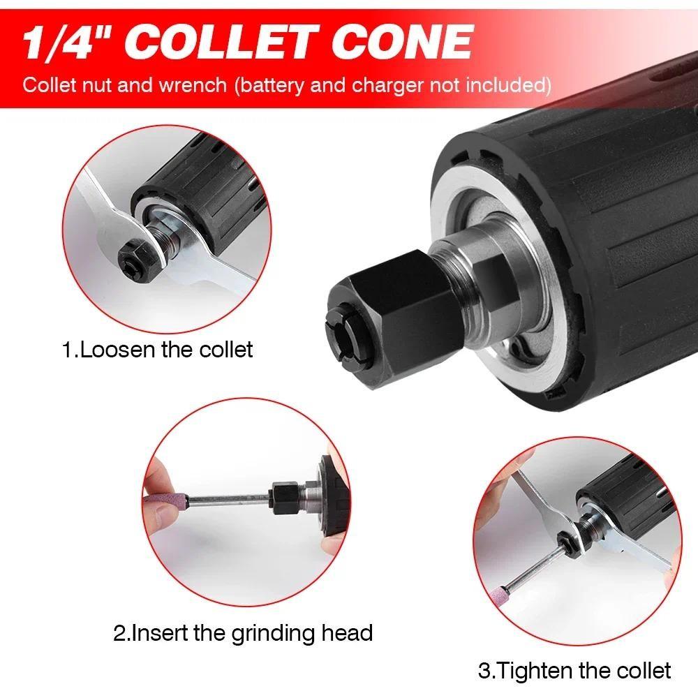 2000W 35000RPM Portable 4 Gear Brushless Electric Die Grinder Wireless Variable Rotary Tool Grinding Machine
