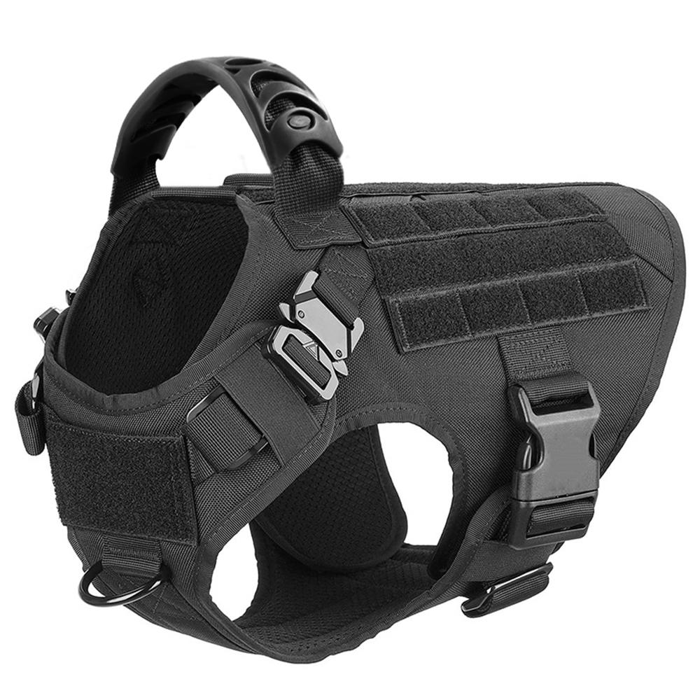 Большой ошейник для собак, поводок, чехлы Molle, питомец, немецкая овчарка, малинуа, тренировочный жилет для прогулок, шлейки для собак средних пород