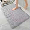 Pebble Pattern Bathroom Mat Non-slip Floor Rug Mat Gift for Parents Household Non-slip Entry Mat Super Absorbent Bath Mats