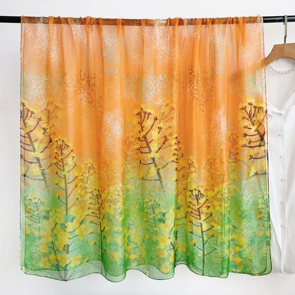 Шелковый шарф Модный дизайн Шейный Фуляр Женская Повязка на голову Роскошный Хиджаб Женский Теплый Пашмина Шарфы Эшарп Шаль Большая Накидка