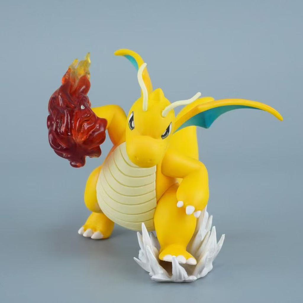 10cm/3.93in Anime Pokemon Figure  Fire Punch Dragonite Figures Pokemon Action Figure Pvc Collection Model Toys Gifts