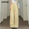 Spring and Autumn Women's Printed Tie Belt Loose Casual High Waisted Straight Leg Pants