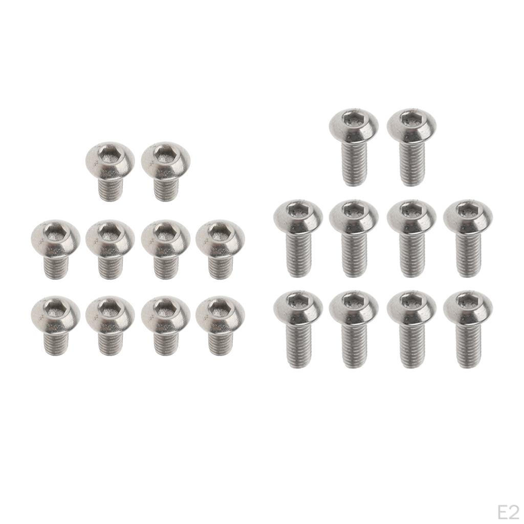 10pcs/3 Titanium Hex Allen Screws M3 X 6mm/8mm/10mm/12mm/15 6mm
