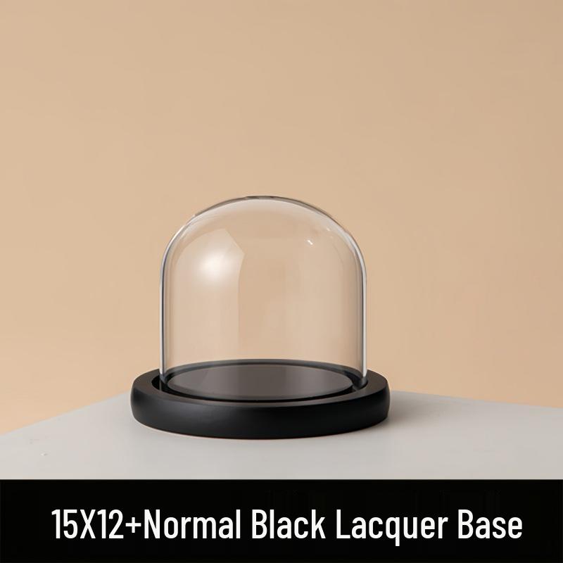 Eternal Flower Glass Dome: Modern Home Decor with Preserved Flowers and Handcrafted Figurine
