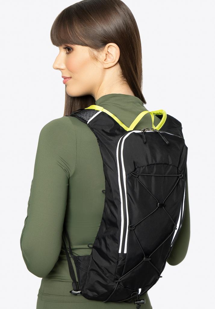 Wittchen Men's Sports Backpack With Hydration Space, Black Nylon