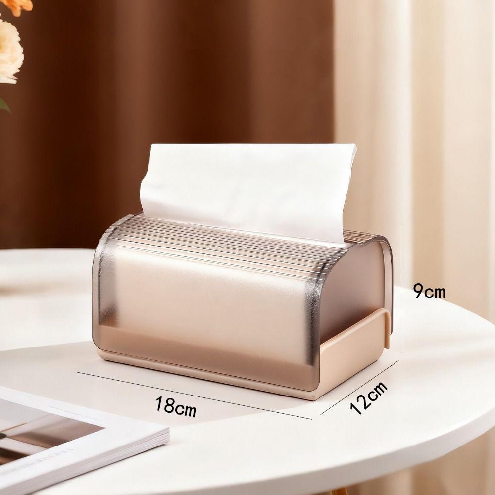 Spring Support Napkin Holder Luxury Design Paper Box Portable Clear Tissue Box  Office