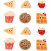 Cute Food Embroidered Patches, 12PCS Cartoon Embroidered Patches Assorted Styles Cute Theme Iron On Sew On Patches for Kid Adults Cute Embroidery