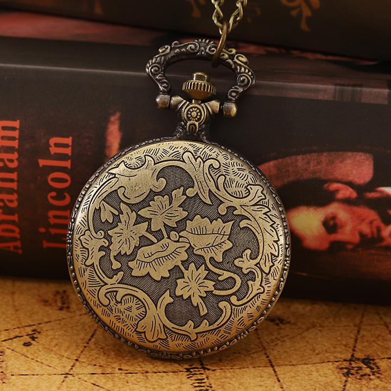 Винтажные мужские карманные часы, кварцевые часы с подвеской в стиле ретро Horse Full Hunter и цепочкой-ожерельем, идеальный выбор для подарков мужчинам