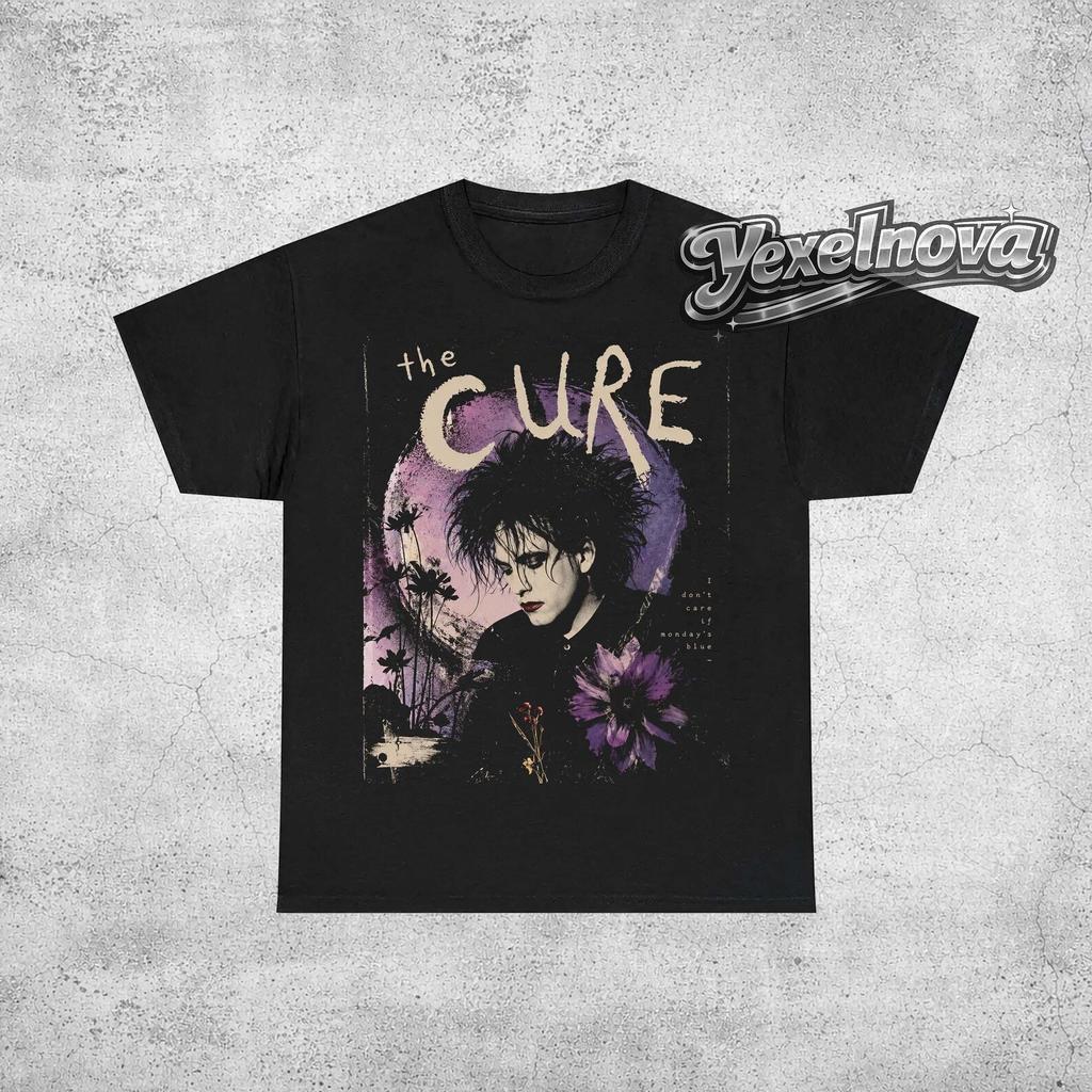 Футболка с графическим принтом группы The Cure 90-х, Ретро Готика Альтернативный Рок Рубашка