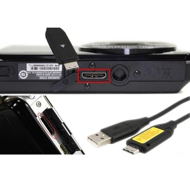 Кабель для зарядки и передачи данных USB-зарядного устройства из чистой меди, совместимый с Samsung PL10 PL20 PL50 PL51 PL55 PL57 PL60 PL65 PL151 для камеры