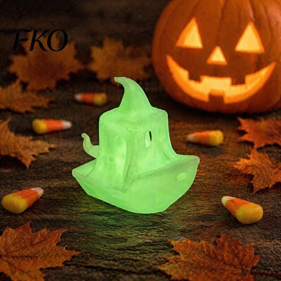 Spooky Ship Figurine 3D Printed Halloween Boat Figurine, Ghost Pumpkin Realistic Display Statue for Party Tabletop Home Decor Decorations