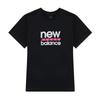 New Balance Футболка с коротким рукавом из хлопка с рисунком NB New Balance Sports, черная, WT51540 BK