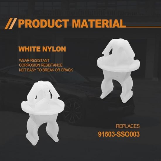 10 шт. Зажим-держатель стойки капота - Совместим с Accord Odyssey Prel