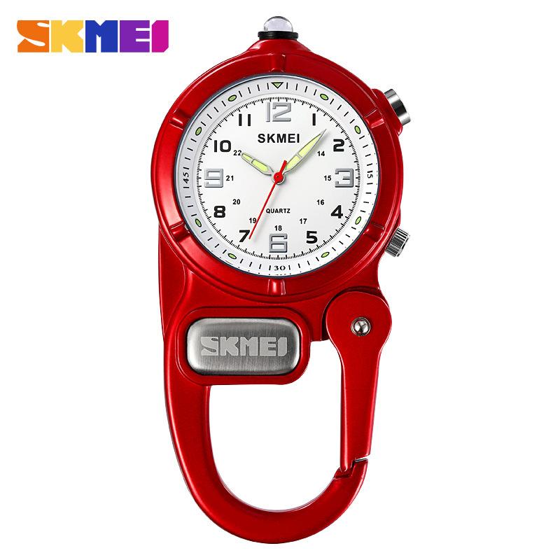 Moment America, новые карманные часы с пряжкой для путешествий на открытом воздухе, альпинизма, многофункциональные спортивные часы с пряжкой для рюкзака и фонариком