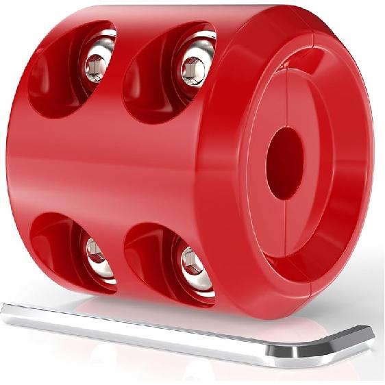 Rubber Winch Stopper For Cable Hook, Rubber Rope Line Saver For ATV UTV SUV Winches, With Allen Wrench (Red)