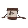 Bally Letter Micro Logo Adjustable Shoulder Strap Leather Bucket Bag Crossbody Shoulder Bag Women bags Brown Beige 6311707