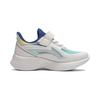 Li Ning Kids Dragonfly 4 удобные универсальные нескользящие амортизирующие прочные низкие повседневные туфли детские повседневные туфли белые синие YKAU020-1