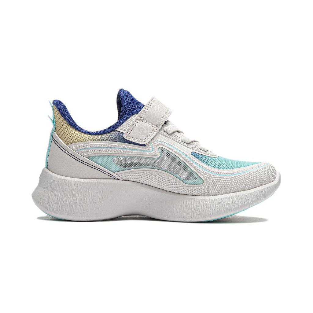 Li Ning Kids Dragonfly 4 удобные универсальные нескользящие амортизирующие прочные низкие повседневные туфли детские повседневные туфли белые синие YKAU020-1