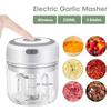 250ML USB Electric Mini Garlic Chopper Powerful Meat Grinder And Vegetable Onion Crusher For Cutter Kitchen Cooking Accessories