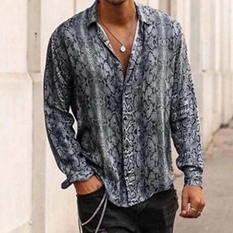 Spring Autumn Temperament Thin Shirt Top Men's Long Sleeved Casual Loose Shirts Men’s