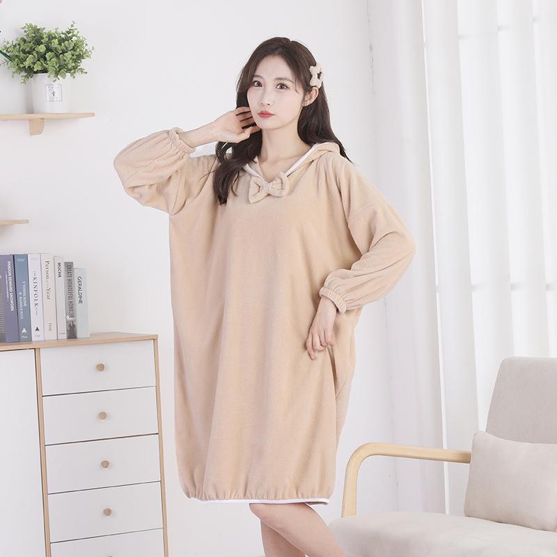 Женская быстросохнущая юбка для купания из кораллового флиса: Утолщенное, мягкое, впитывающее воду, удобное банное полотенце для весны и осени