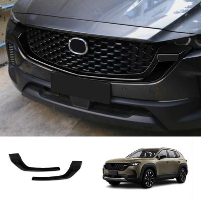 Для Mazda CX50 cx-50 2024 ABS Черный Черный Передний Бампер Сетка Решетка Решетка Капоты Часть Кузов автомобиля Передний Гонки Двигатель Отделка