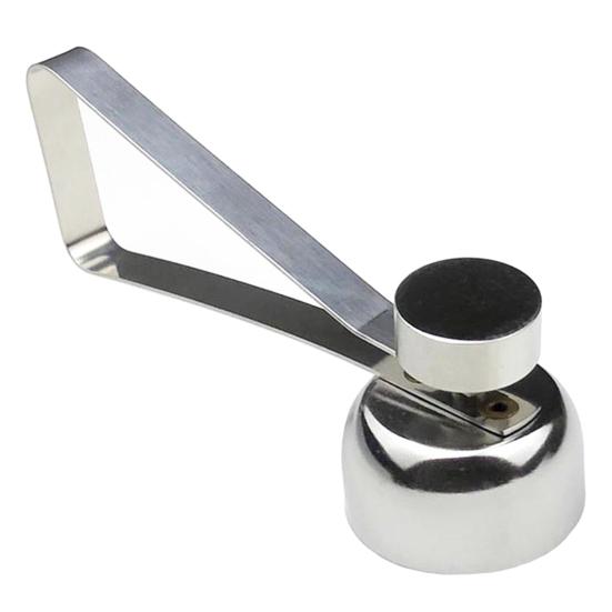 Открывалка для яичной скорлупы, двойная головка, зеркальная полировка, легко моется, эргономичная ручка, нож из нержавеющей стали, резак для вареных яиц, взломщик скорлупы, кухонные принадлежности