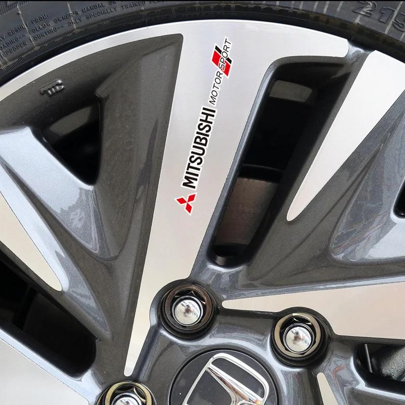 4Pcs Car Logo Styling Waterproof Body Stickers for Mitsubishi Eclipse Cross, Lancer, Outlander – Car Decoration