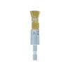 EARTH MAN Hexagonal Shaft Brush Type Wire Brush Brass Wire 15mm