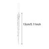 12Pcs Christmas Hanging Icicles Ornaments Transparent Icicles Decor Ice Strip Threaded Pendant for New Year Winter Decoration