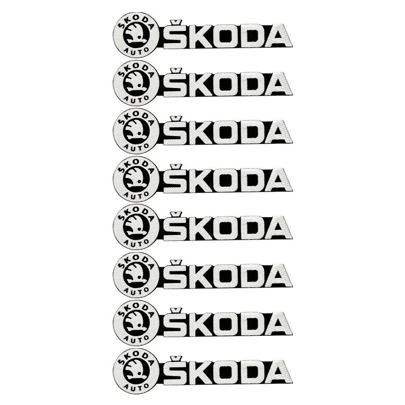 VSF5 3D Car Audio Stereo Speaker Badge Sticker Decal Accessories For Skoda Models (Octavia MK2 3 Octavia 2 3 A7 Fabia Kodiaq Rapid