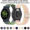 Нейлоновый тканевый ремешок 20 мм 22 мм для Garmin Forerunner 965 265 165 55 255 955 Спортивный ремешок Браслет Ремешок Garmin Active 5/Vivoactive 5