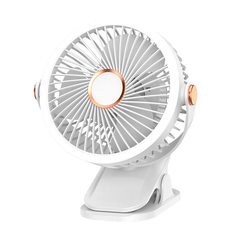New Rechargeable USB Clip Fan: Wall-Mounted/Desktop for Dorms & Homes