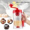 Manual Batter Dispenser Pancake Mix Distributor with Built-in Stirrer Precision Batter Pouring Tool for Waffles Muffins