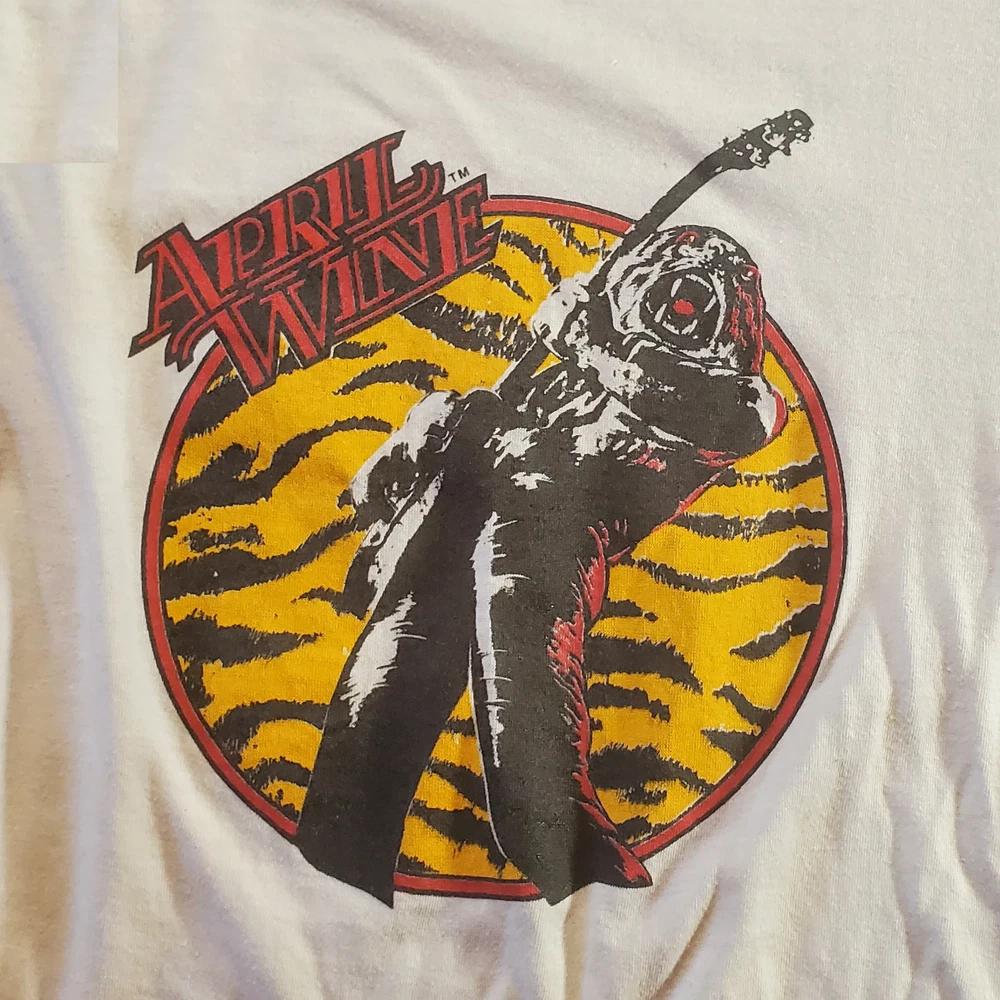 Белая футболка April Wine band Унисекс футболка Все размеры от S до 45XL 2F162