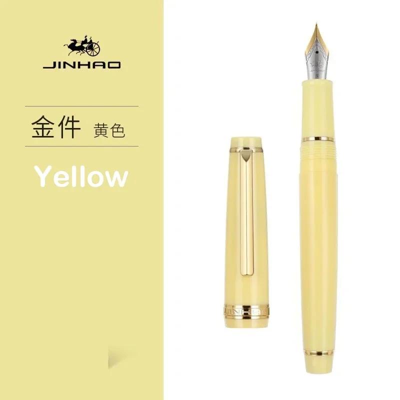 JINHAO 82 Перьевая ручка Прозрачная Ручка-спиннер Золотая EF F M Перо Деловые Офисные Школьные принадлежности Чернильные ручки Канцелярские товары