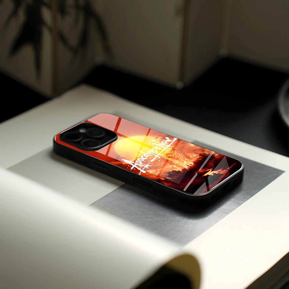 A-Апокалипсис Сегодня Чехол Для Телефона Стекло Для IPhone17 Air 16 Креативная Концепция 15 17 14 Pro Max 13 12 11 X XS XR Plus Для Samsung S 26