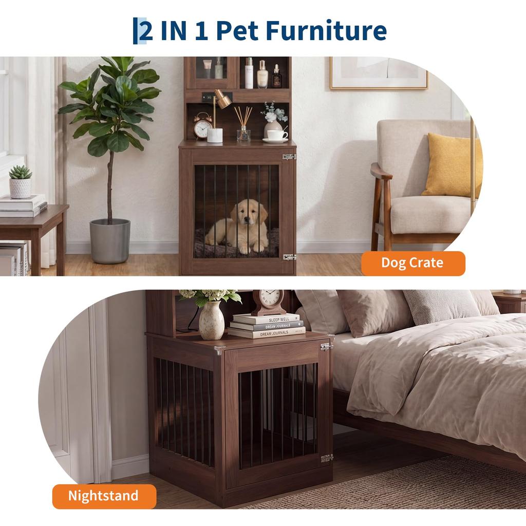 Dog Crate Furniture For Small Dogs Wooden Dog Kennel Nightstand