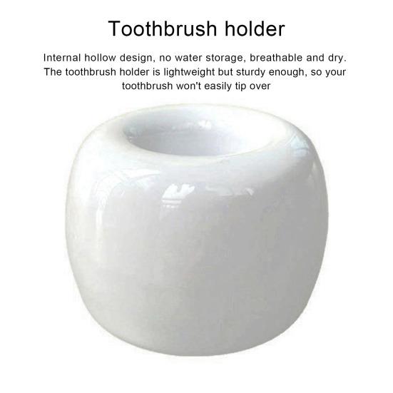 Держатель для зубных щеток, мини-керамическая подставка для зубных щеток, полый дизайн, универсальный держатель для ручек для домашней ванной комнаты