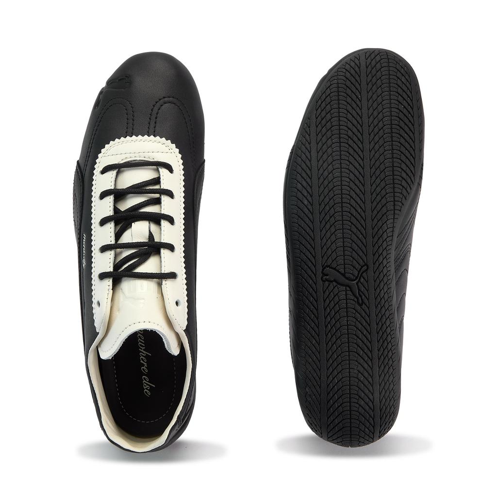 PUMA x Noafterno Speedcat Top Grain Cow Leather Low top Casual Shoes Unisex Black White 404267-02