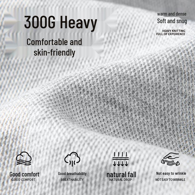 MINISO Men's Loose Fit Hooded Cardigan Sweatshirt