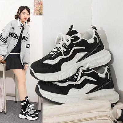 Женские кроссовки-папы, новые весенне-летние, на платформе, универсальные, увеличивающие рост, повседневные, сетчатые, дышащие, спортивные кроссовки-папы