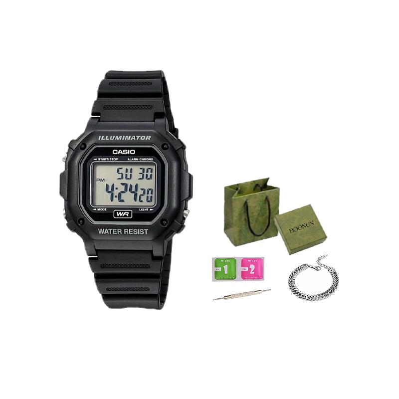 Casio Мужские ЧЕРНЫЕ ЧАСЫ ДЛЯ ПОДРОСТКОВ F108WH-1ACF F108WH-1ACF