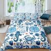 Ocean Animal Duvet Cover Set Coral Marine Life Home Textile Sea Urchin Soft Quilt Cover Cute Seahorse King Size Bedding