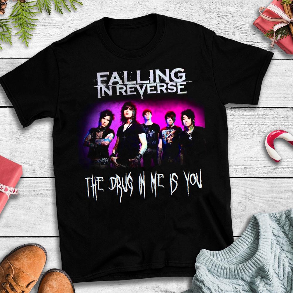 Наркотик во мне — это ты Falling In Reverse Черная футболка унисекс Все размеры