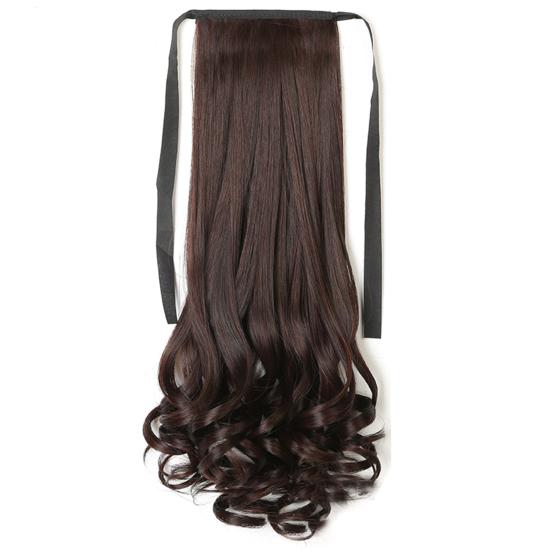 Парик-удлинитель с резинкой для хвоста, груша, высокие волосы-цветы, длинные волосы с температурным волокном