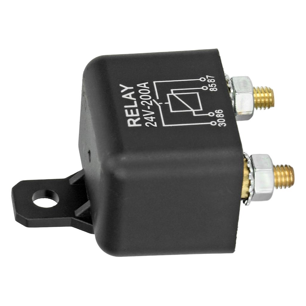 24V 200A Car Start Relay High Current Normally Open Brass Coil Vehicle Starter Relay 4 Pin