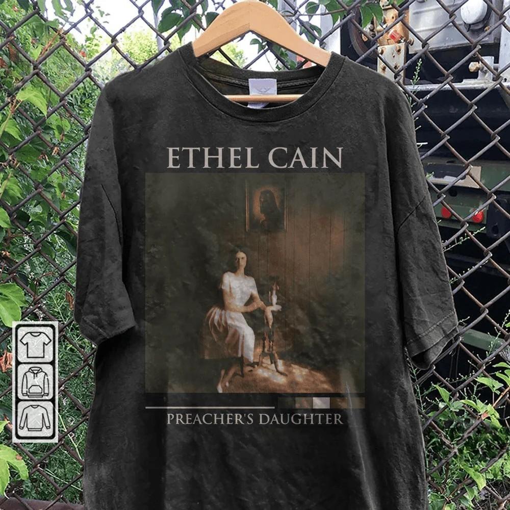 Музыкальная футболка Ethel Cain Preacher#039;Альбом s Daughter Мерч 3 IA335 Унисекс Футболка